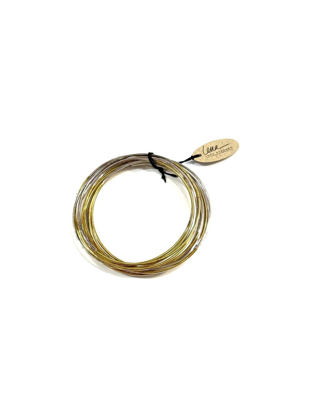 Lena Bernard Stackable Bangle Set Gold & Silver | NWT